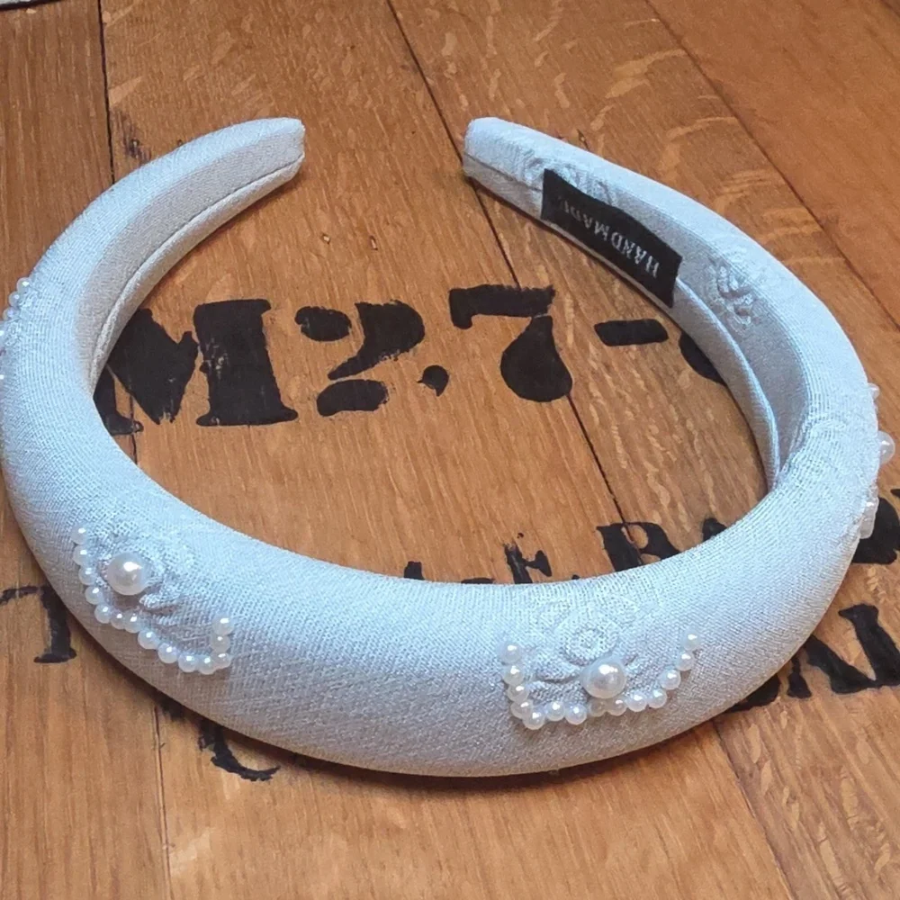 New Pearl Embellished Jeweled  Headband Romantic Feminine Luxe Bridal